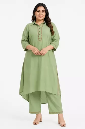 Katha work kurti set