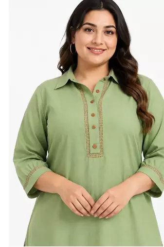 Katha work kurti set