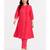Solid pleated kurti set