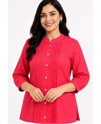 Solid pleated kurti set 3