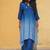 Blue  ombre kurti set