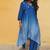 Blue  ombre kurti set