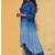 Blue  ombre kurti set