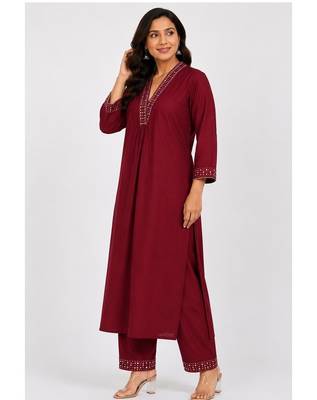Meroon kurti set 1
