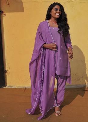 Lavender duptta set 1