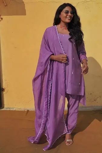 Lavender duptta set