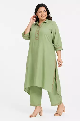Katha work kurti set