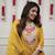  Chanderi Embroidery Work Flared Kurta Pant and Dupatta Set