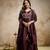  Vichitra Silk Embroidery Work Flared Shape Anarkali Pant and Dupatta Set