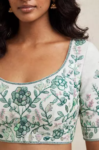 light green georgette embroidered traditional lehenga choli