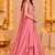 Coral Pink Embroidered Art Silk Lehenga Choli with Dupatta