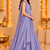 Lavender Embroidered Art Silk Lehenga Choli with Dupatta