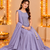 Lavender Embroidered Art Silk Lehenga Choli with Dupatta