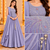 Lavender Embroidered Art Silk Lehenga Choli with Dupatta