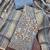 blue color shimmer cotton linen fabric designer ethnic ceremonial suit for ethnic looks