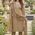 mauve color shimmer cotton linen fabric designer ethnic ceremonial suit for ethnic looks