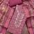 pink color shimmer cotton linen fabric designer ethnic ceremonial suit for ethnic looks