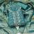 blue color shimmer cotton linen fabric designer ethnic ceremonial suit for ethnic looks
