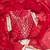 red color smart and ethnic jam cotton fabric beautiful ceremonial suit for girls