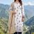 blue color smart and ethnic jam cotton fabric beautiful ceremonial suit for girls