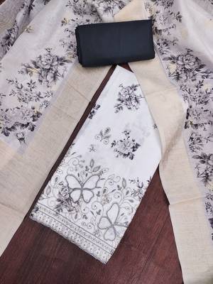 blue color smart and ethnic jam cotton fabric beautiful ceremonial suit for girls 2