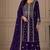 Purple  color georgette fabric beautiful ceremonial palazzo suit for girls