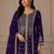 Purple  color georgette fabric beautiful ceremonial palazzo suit for girls