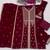 Maroon color georgette fabric beautiful ceremonial palazzo suit for girls