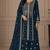 Teal color georgette fabric beautiful ceremonial palazzo suit for girls