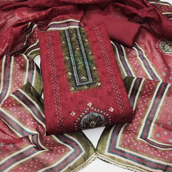 maroon color smart and ethnic cotton  fabric elegant salwar kameez for girls 3