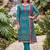 blue color smart and ethnic cotton  fabric elegant salwar kameez for girls