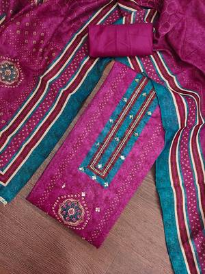 pink color smart and ethnic cotton  fabric elegant salwar kameez for girls 2