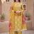 yellow color smart and ethnic cotton  fabric elegant salwar kameez for girls