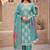 blue color smart and ethnic cotton  fabric elegant salwar kameez for girls