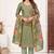 pista color smart and ethnic cotton  fabric elegant salwar kameez for girls