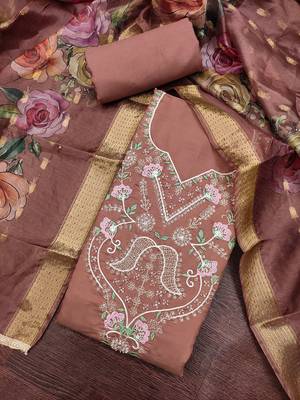 maroon color smart and ethnic cotton  fabric elegant salwar kameez for girls 3