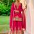 Pink color smart and ethnic looks heavy ceremonial palazzo dress for treny girls