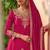 Pink color smart and ethnic looks heavy ceremonial palazzo dress for treny girls