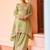 Pista color smart and ethnic looks heavy ceremonial palazzo dress for treny girls