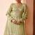 Pista color smart and ethnic looks heavy ceremonial palazzo dress for treny girls