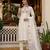 White color viscose silk fabric embroidered work kurta set