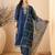 Blue color smart and fancy silk blend embroidered readymade salwar kameez