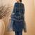 Blue color smart and fancy silk blend embroidered readymade salwar kameez
