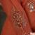 Rust color marina silk fabric thread embroidered ethnic fancy kurta set