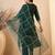 Green color smart and fancy silk blend embroidered readymade salwar kameez