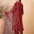 Maroon color smart and fancy silk blend embroidered readymade salwar kameez