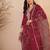 Maroon color smart and fancy silk blend embroidered readymade salwar kameez