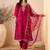 Pink color smart and fancy silk blend embroidered readymade salwar kameez