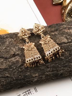 South indian temple earrings for women wedding & festive wear 1