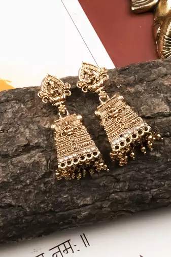 South indian temple earrings for women wedding & festive wear
